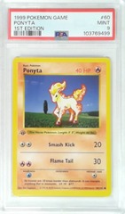 V1984: 1999: Ponyta: 60/102: 1ST Edition: Game: PSA: 9: MINT: 103769499